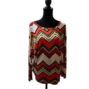 R Rouge, Multi Color 3/4 sleeve, Size M (not verified)